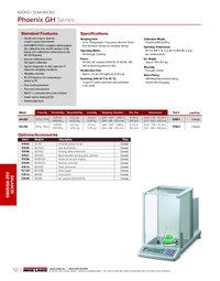 Thumbnail of document Data Sheet - Phoenix GH Series A&D Micro/Semi-Micro Balance